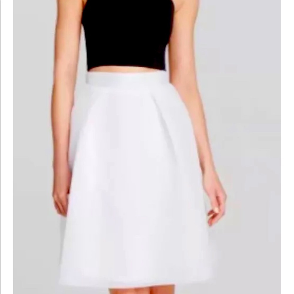 Black halo two piece Tristan set skirt top mesh